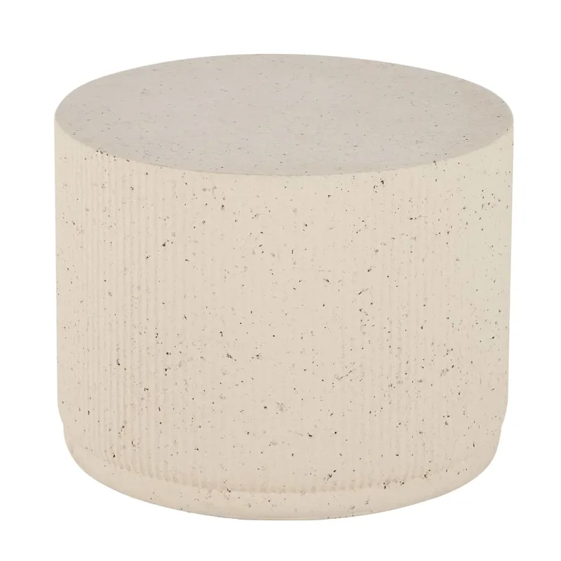 Bout de canapé effet terrazzo  beige