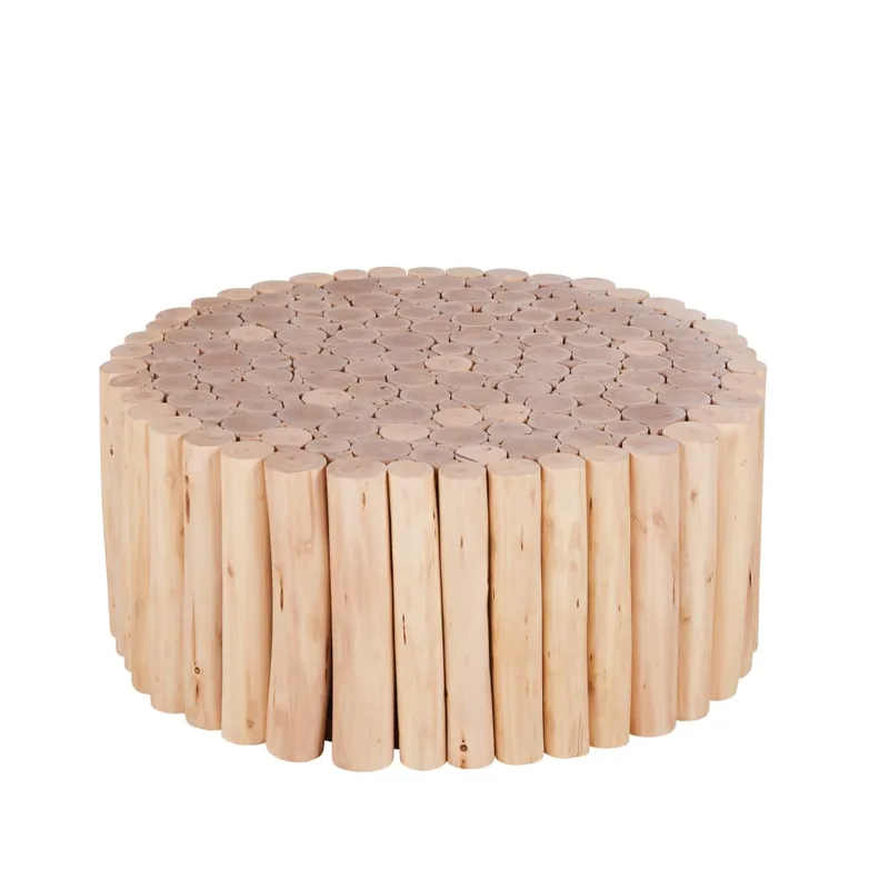 Bout de canapé en bois d'eucalyptus