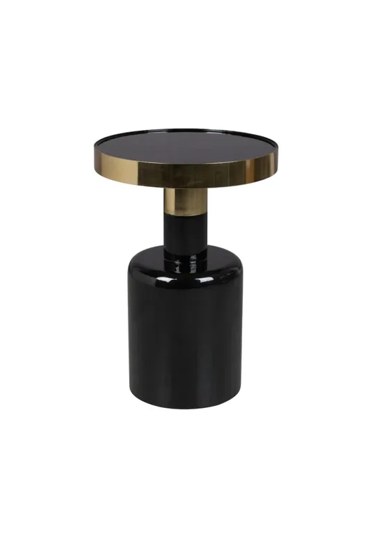 Table d'appoint émaillée noire