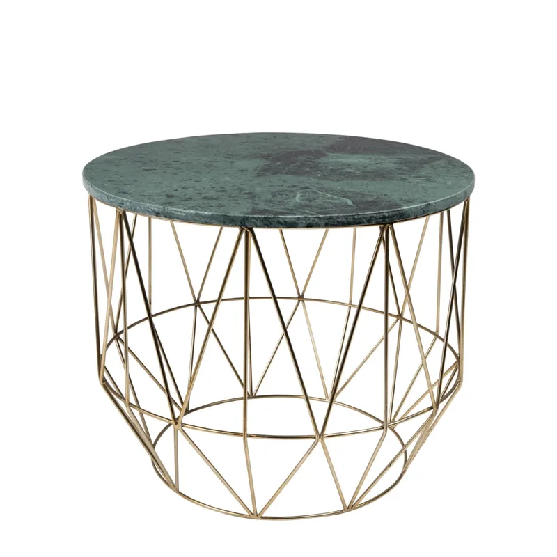 Table d'appoint en marbre vert
