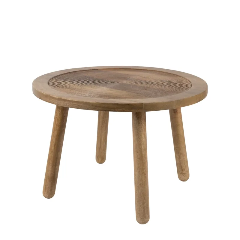 Table d'appoint L en bois beige