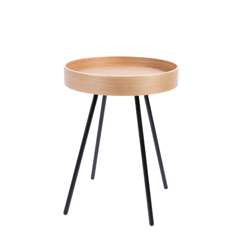 Table d'appoint en bois beige