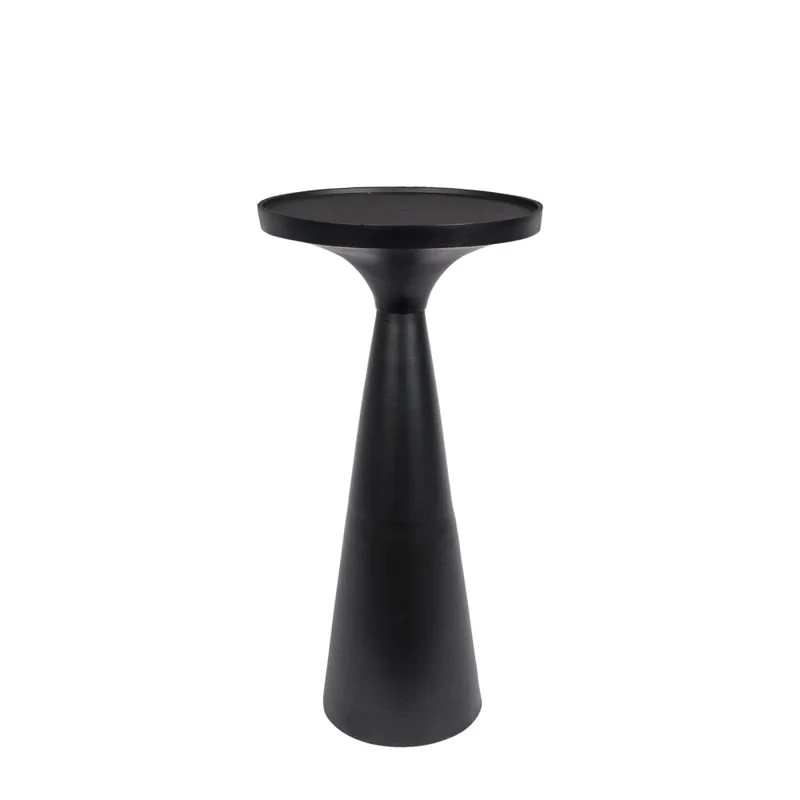 Table d'appoint en métal noir
