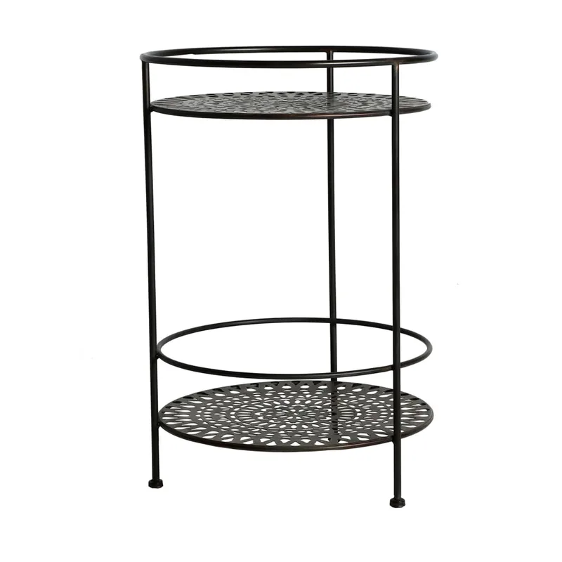 Table basse en fer noir 42x42x62 cm