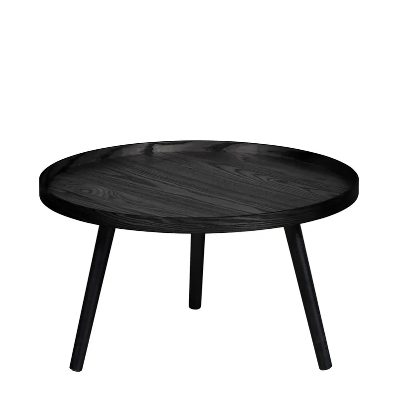 Table d'appoint en bois noir