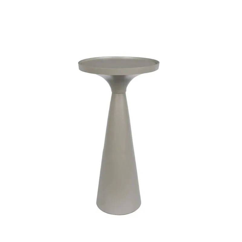 Table d'appoint en métal ø28cm - Gris