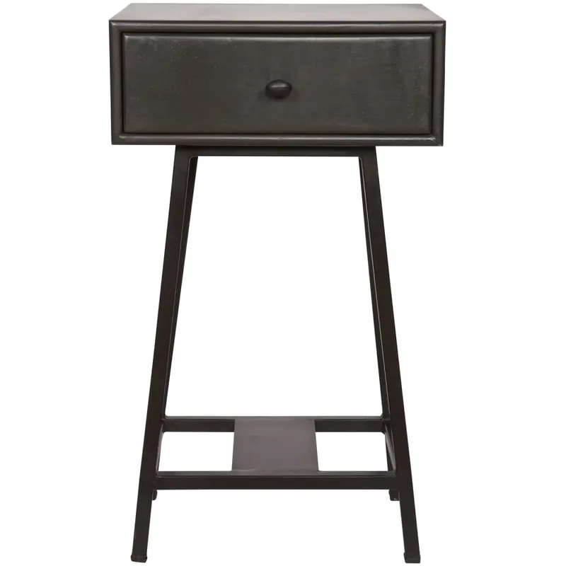 console en bois et métal noir 70x45x30