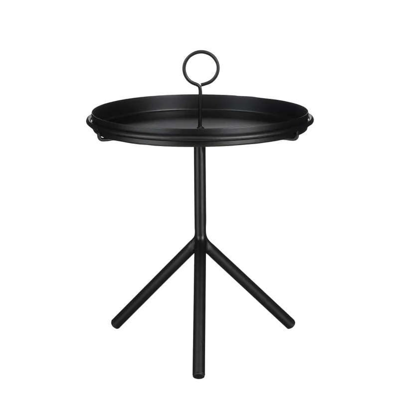 Table d'appoint Aston Noir Fer H40xB30.5xL30.5cm