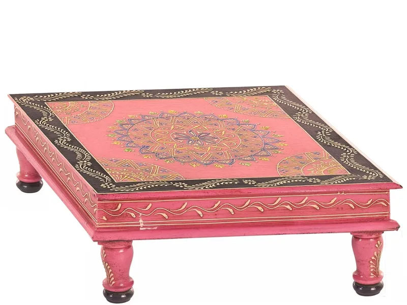 Table d'appoint en manguier rose