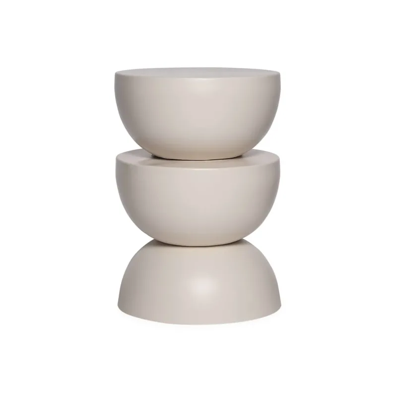 Table d'appoint en métal, D32 x h 46,5cm