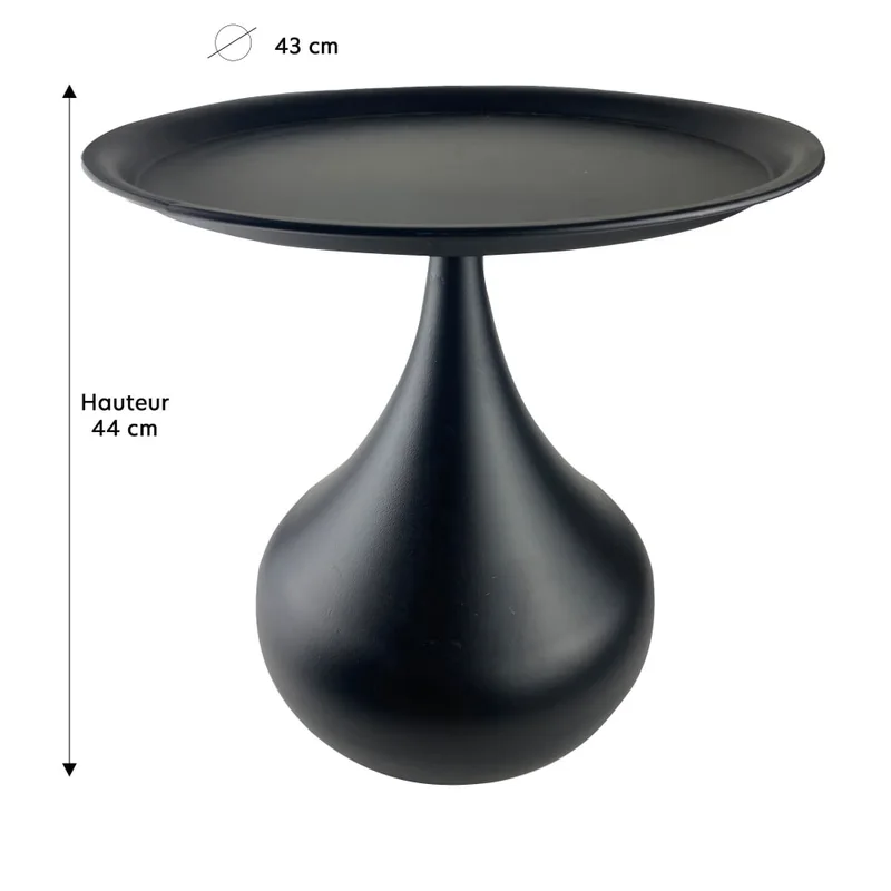 Table en métal noir