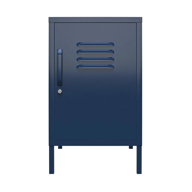 Table d'appoint avec 1 porte en métal marine