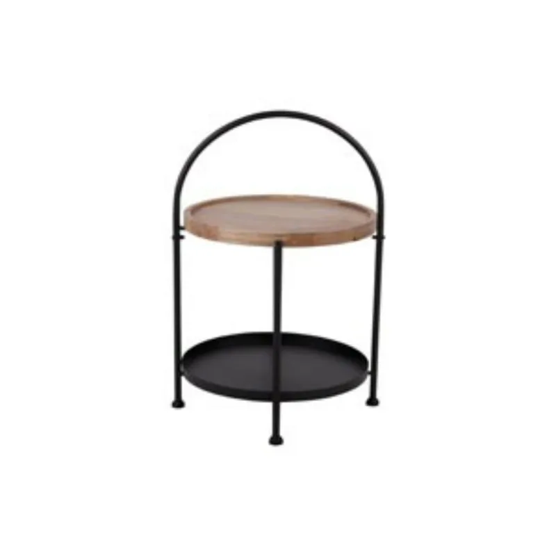 Table d'appoint bois noir 39x39x55cm