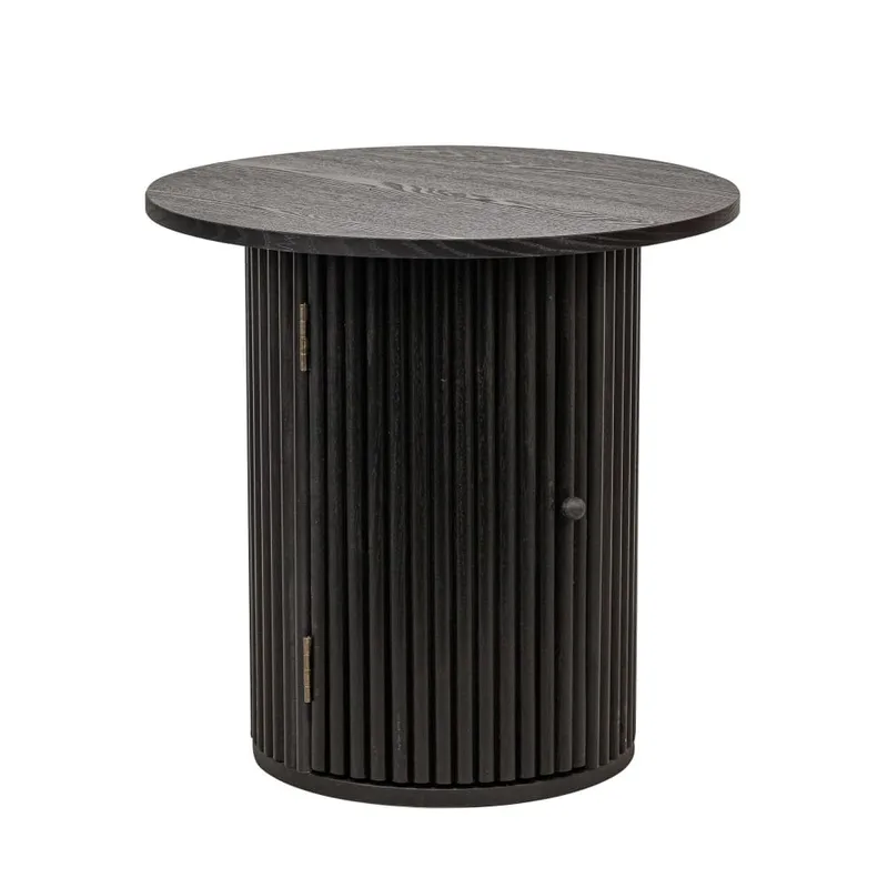 Table d'appoint en bois massif noir