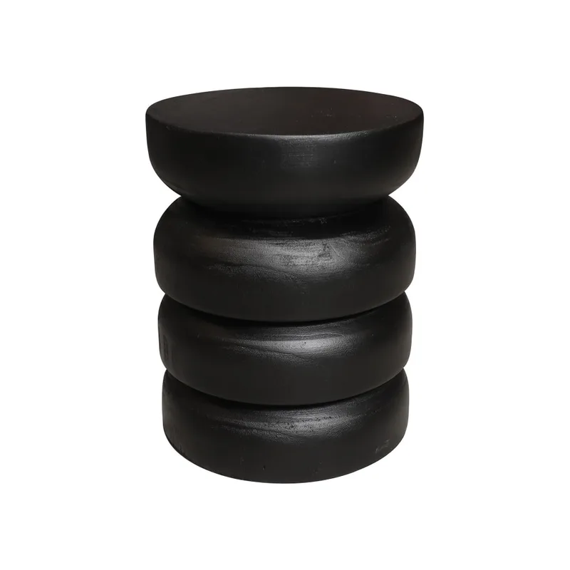 Meuble d'appoint en bois noir