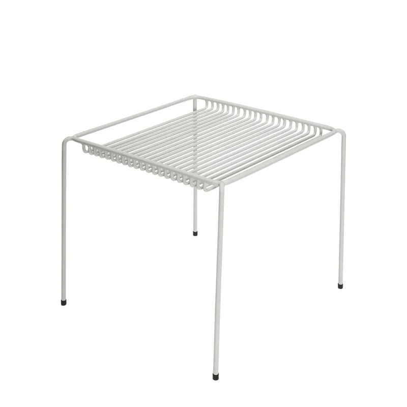 Table d'appoint en métal gris clair