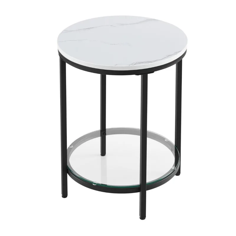 Bout de canapé rond - H55 cm - Noir