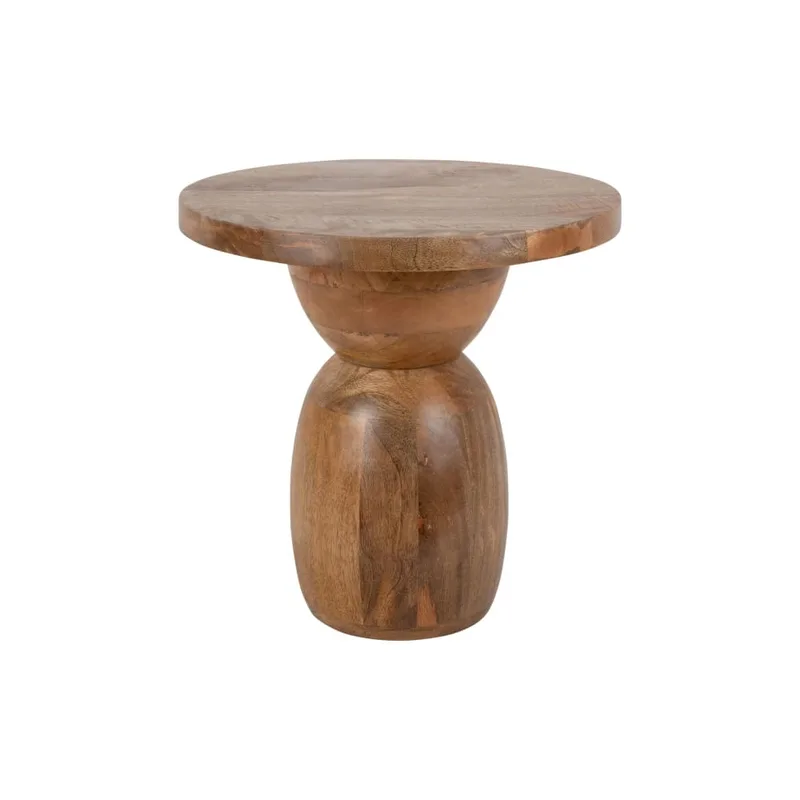 Table d'appoint bois de manguier naturel Ø38cm