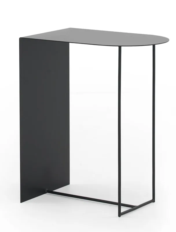 Table d'appoint en métal noir