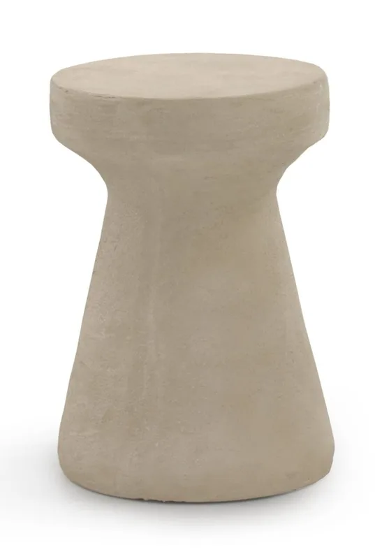 Table d'appoint en polyrésine couleur sable