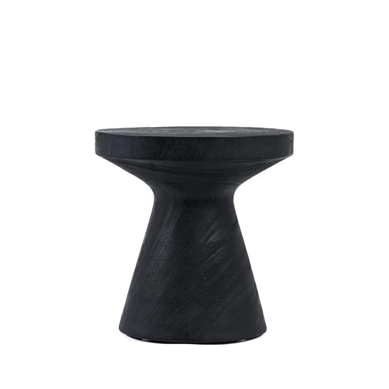 Table d’appoint Bois Suar Noir 40x40x40cm