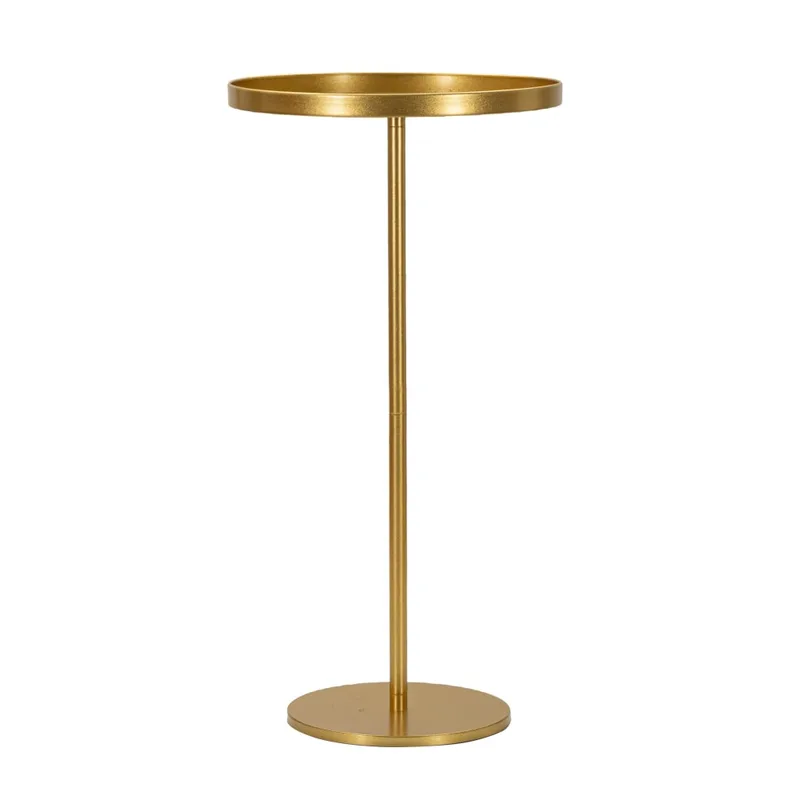 Table en métal doré Ø 51x100 cm