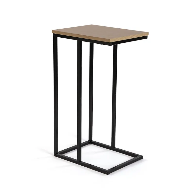 Table d'appoint en aggloméré noir