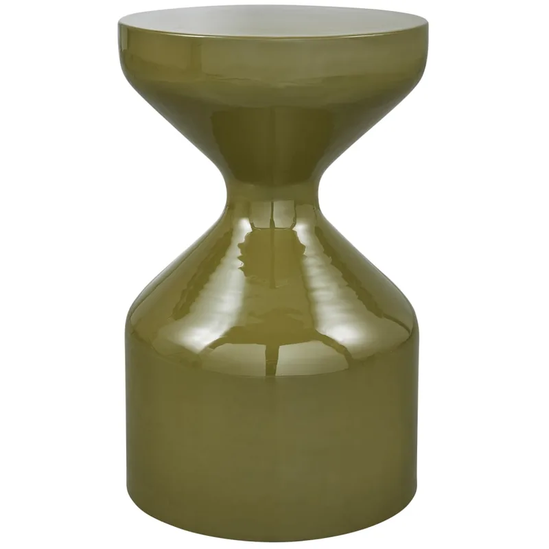 Table d'appoint en aluminium vert