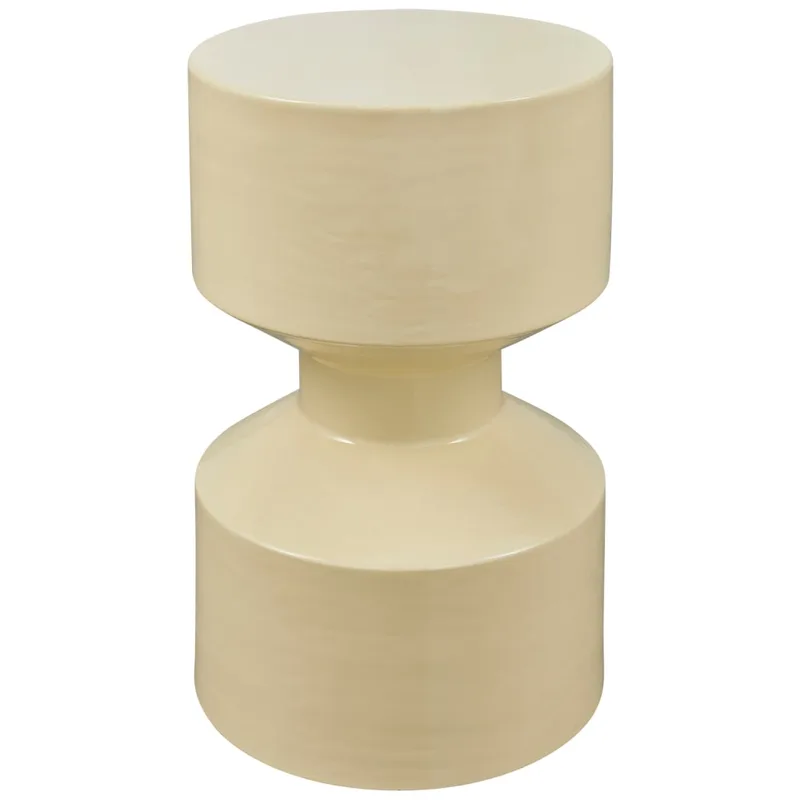 Table d'appoint en aluminium jaune