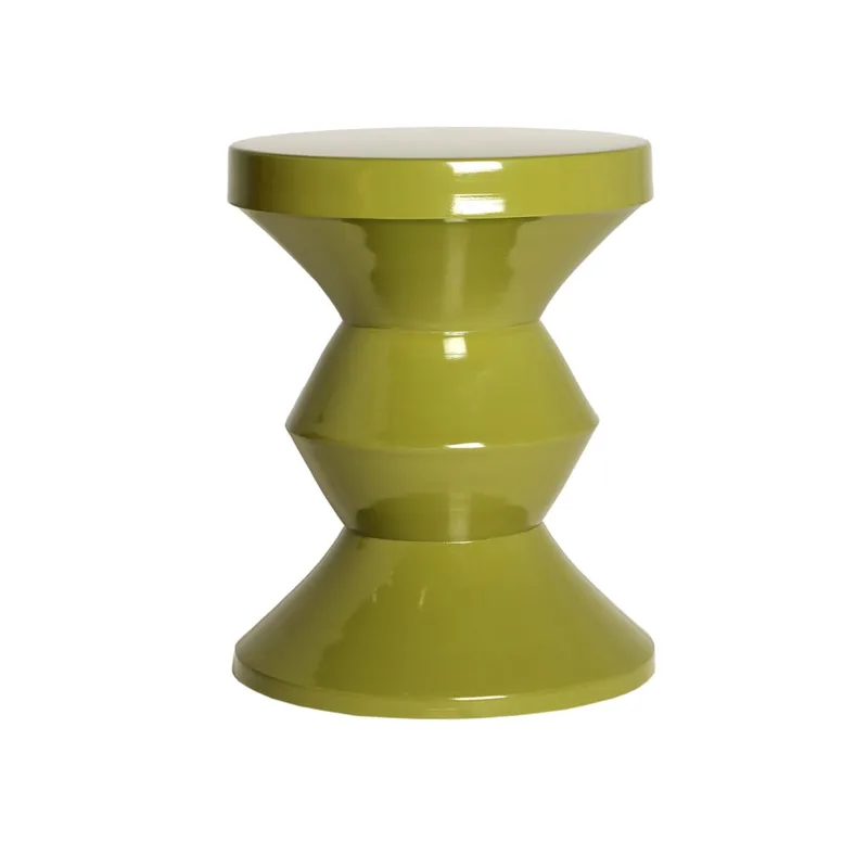 Table basse en fer vert 36x36x45 cm