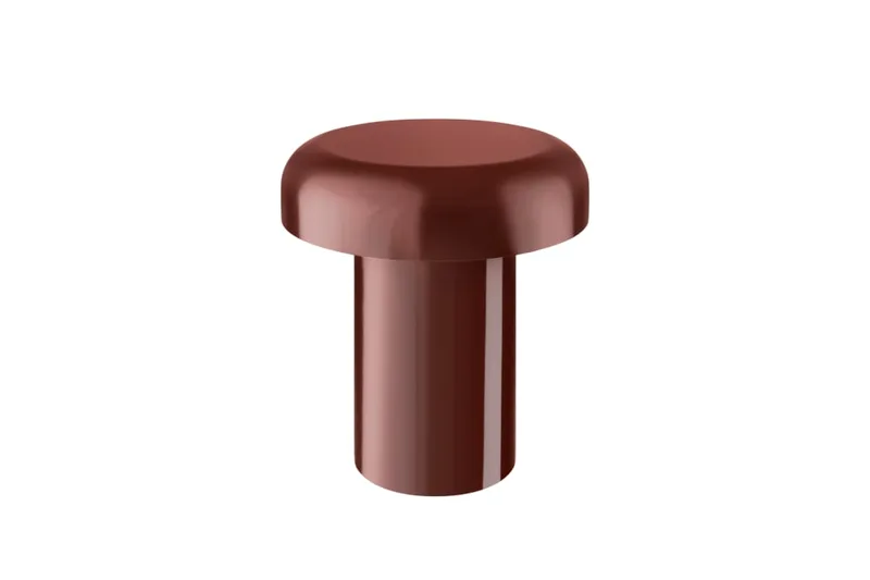 Table d'appoint en acier, rouge