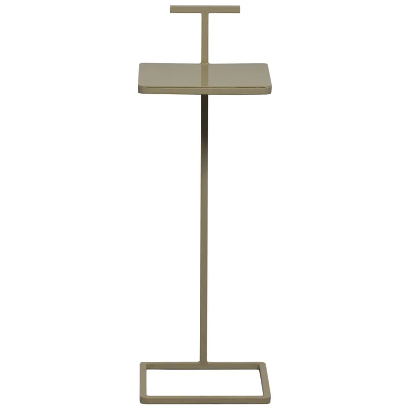 Table d'appoint en métal marron