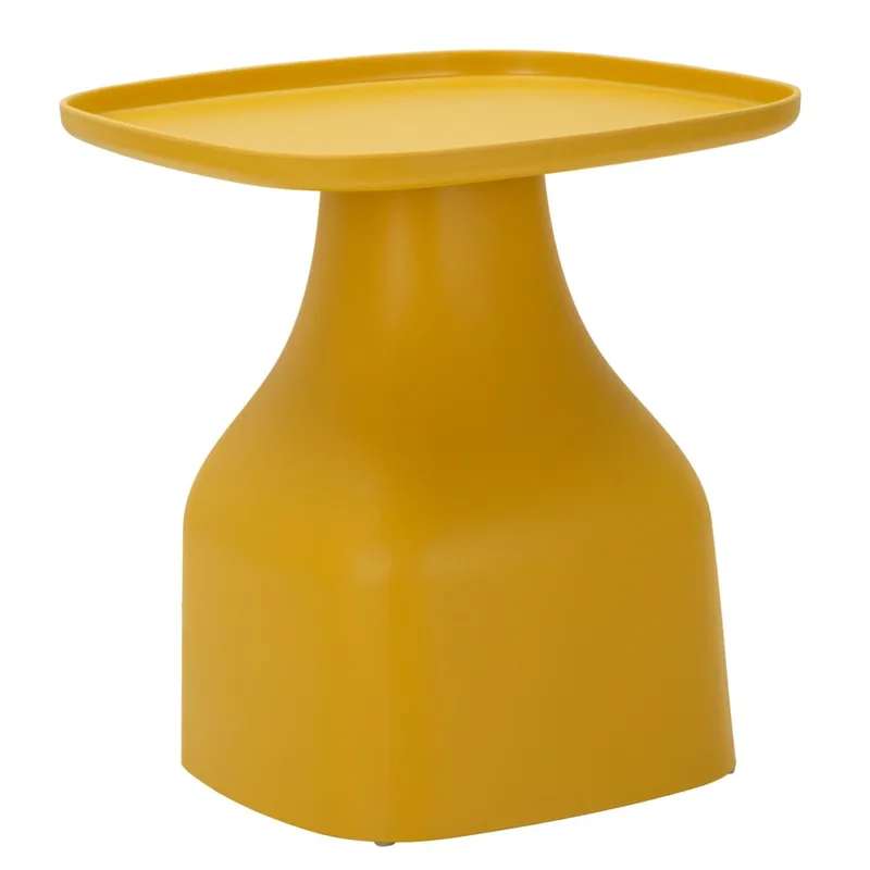 Table en plastique jaune 48x48x50 cm