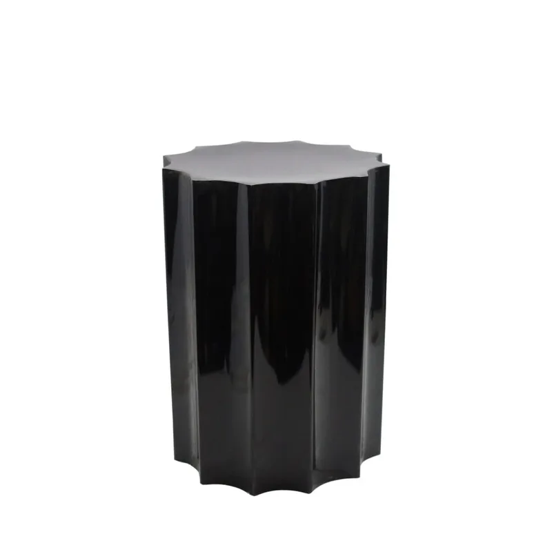 Table d'appoint ronde en aluminium ø33,5cm - Noir