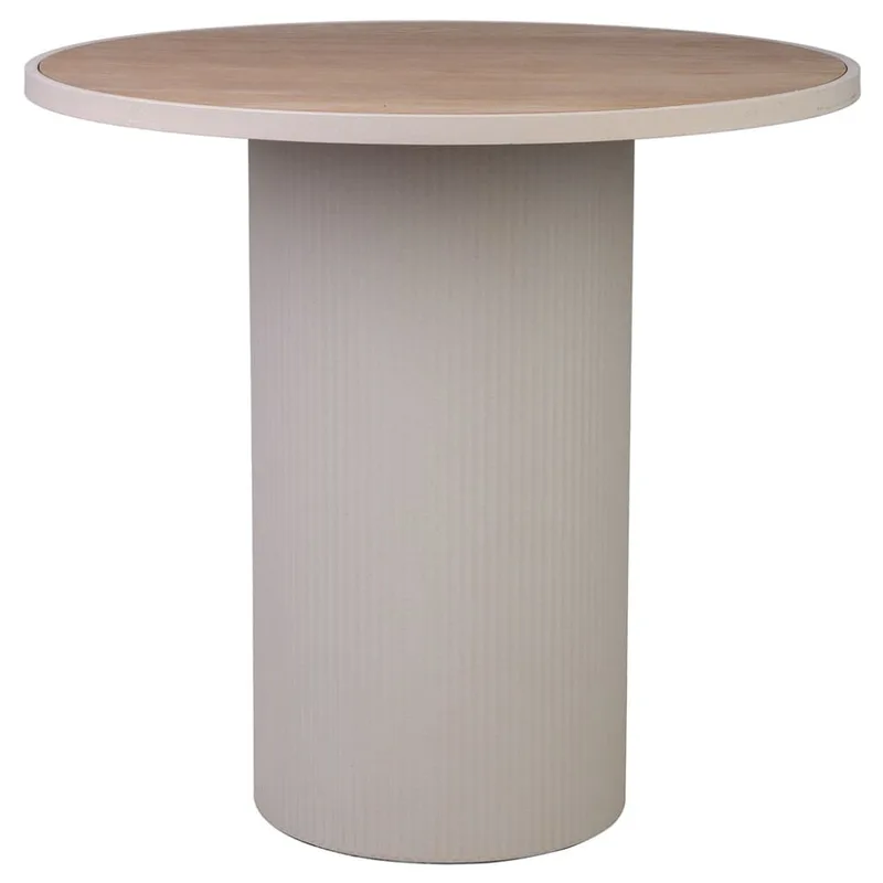 Table d'appoint en métal et bois 65x65x60,5h cm