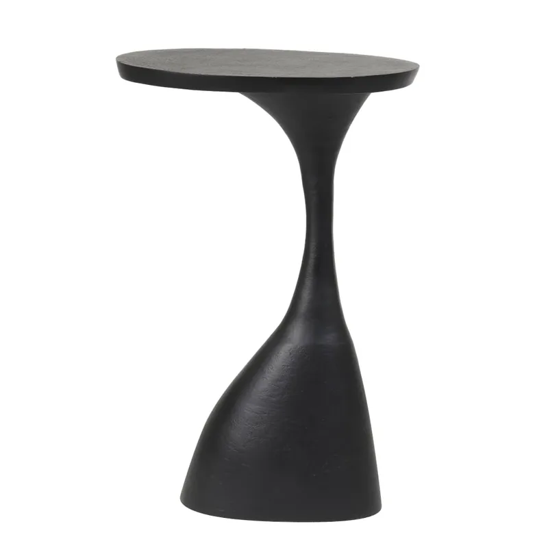 Table d'appoint métal noir 40x33x61cm