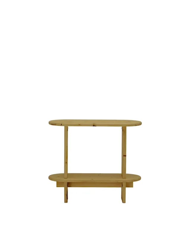 Table d'appoint en bois de sapin naturel, 70 cm