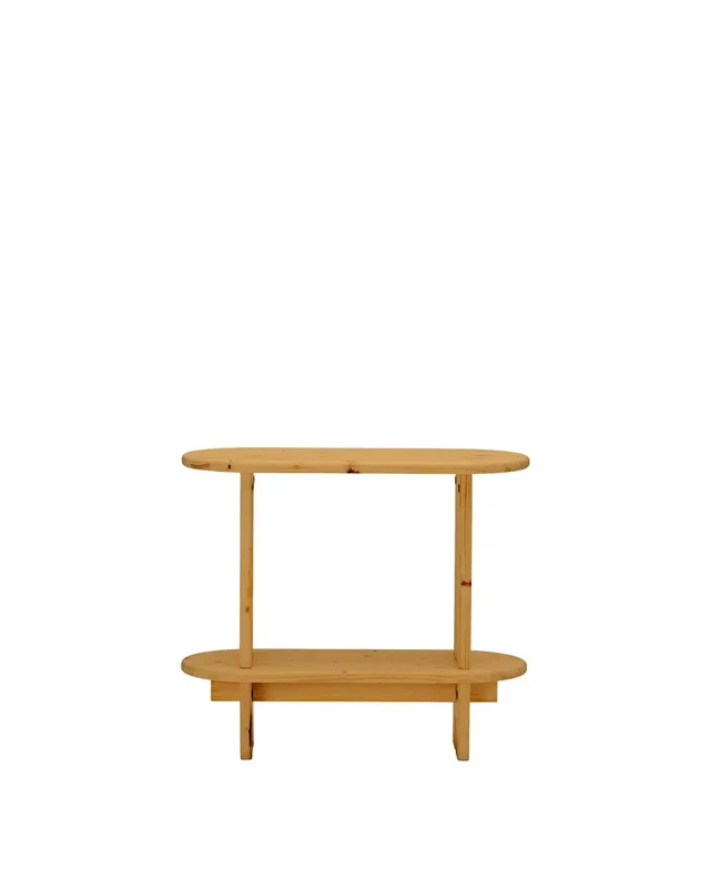 Table d'appoint en bois de sapin marron clair, 70 cm