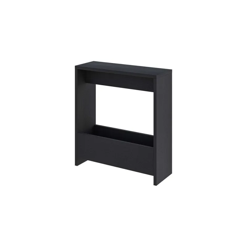 Bout de canapé avec rangement L55 cm - Effet Bois noir