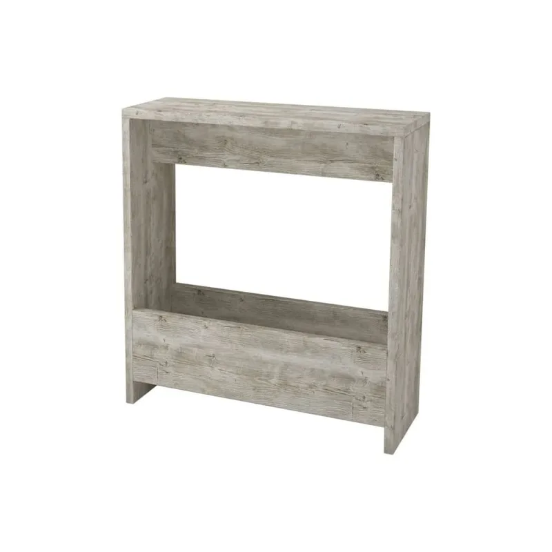 Bout de canapé avec rangement L55 cm - Blanc