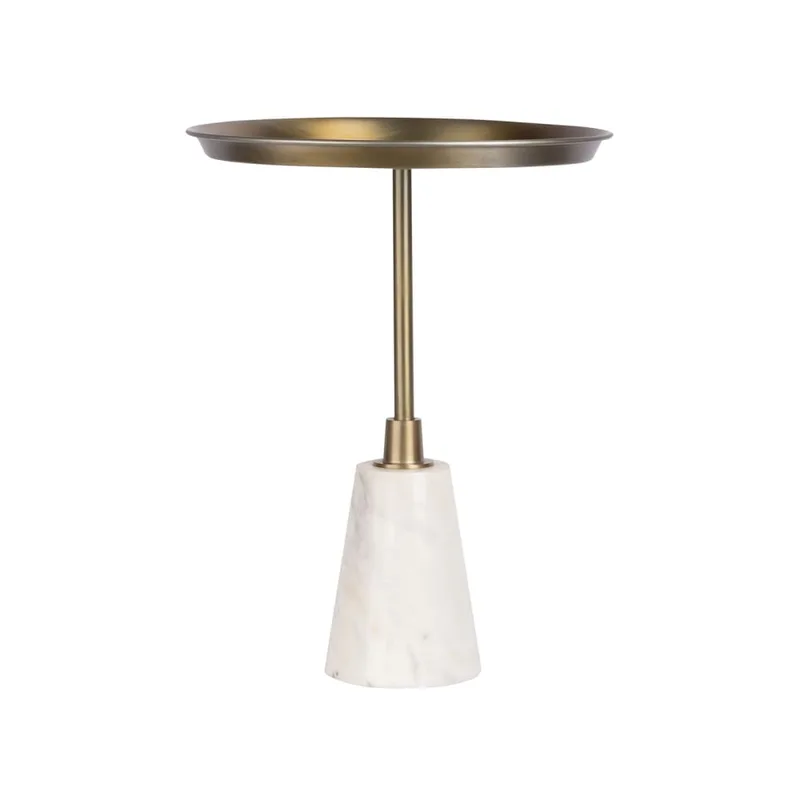 Table d'appoint ronde en marbre