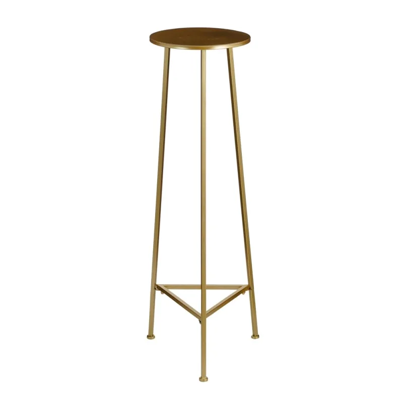 Table à plantes Adine Or Fer H120xB35xL35cm