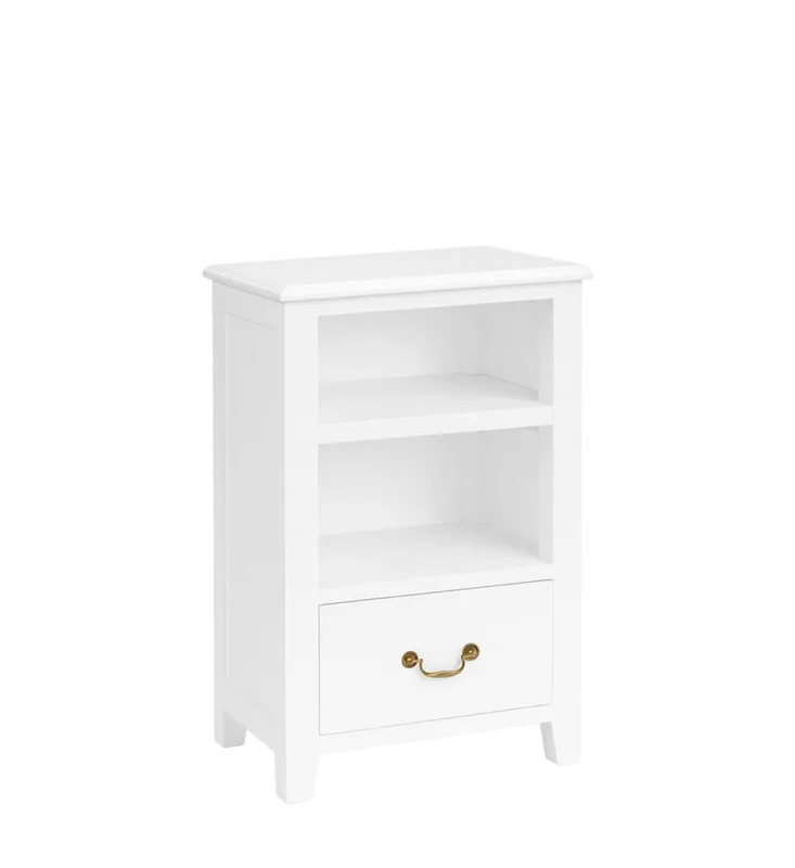 Table d’appoint en bois blanc 50x35x80 cm