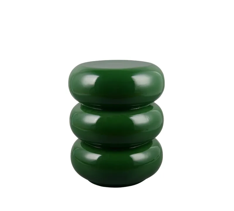 Bout de canapé en céramique vert