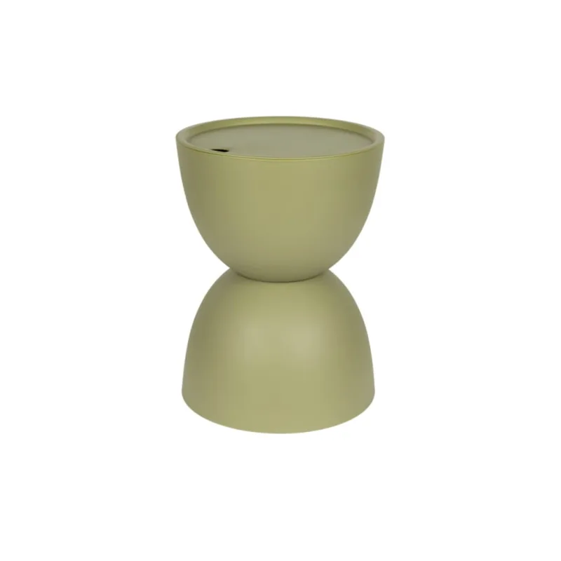 Bout de canapé en plastique vert