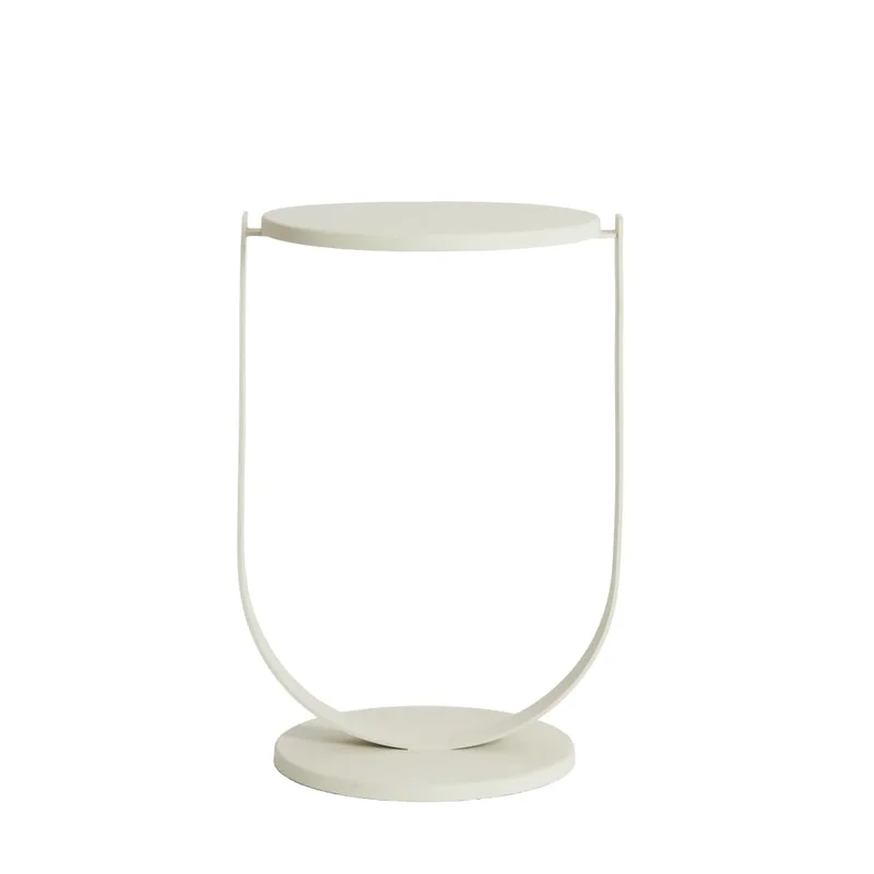 Table d'appoint  blanc Ø45x65.5cm