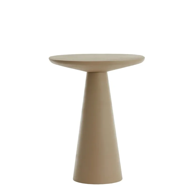 Table d'appoint métal gris 45x45x59cm