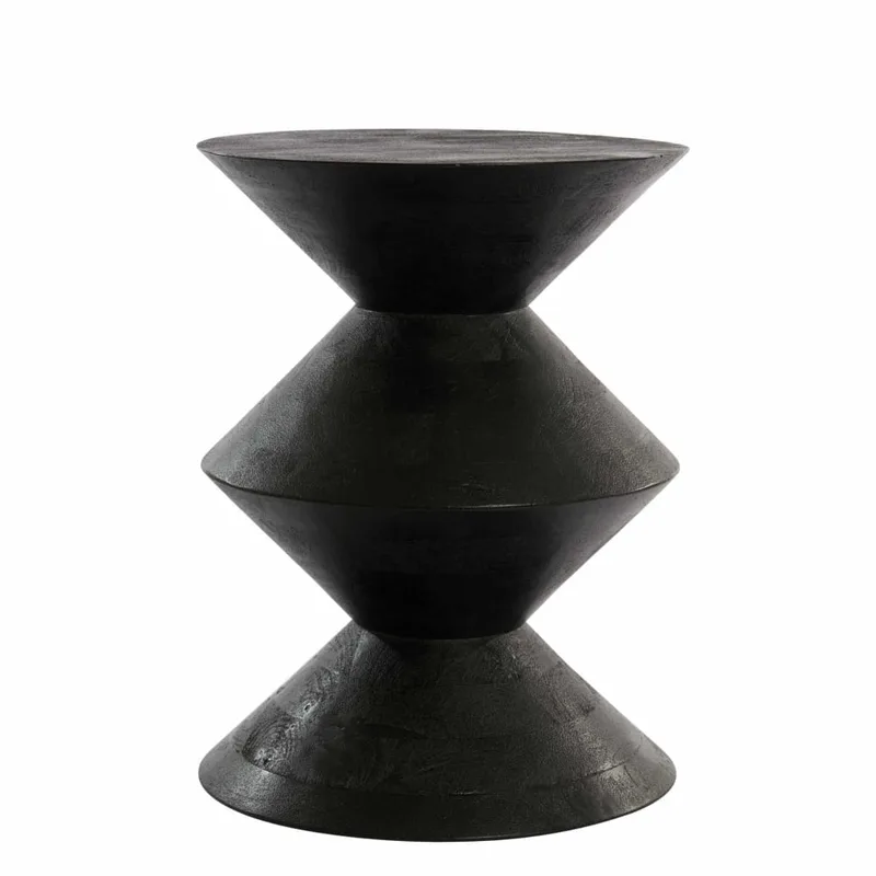 Pilier bois noir Ø45cm