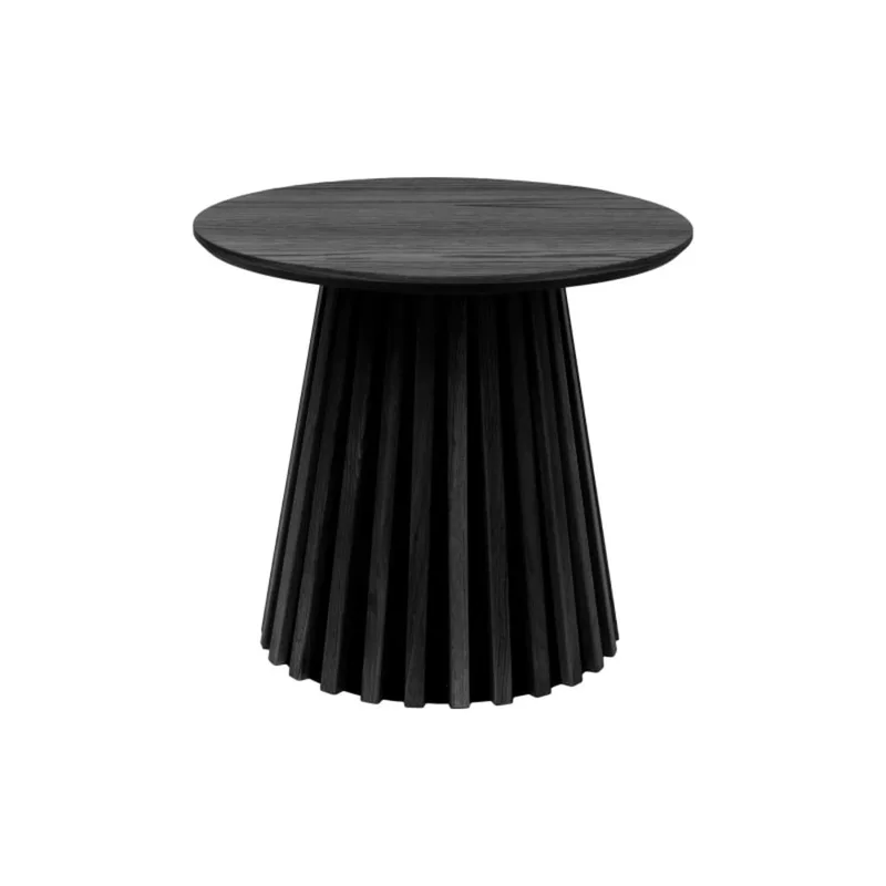 KAIRN-Table d'appoint chêne noir ø50 cm