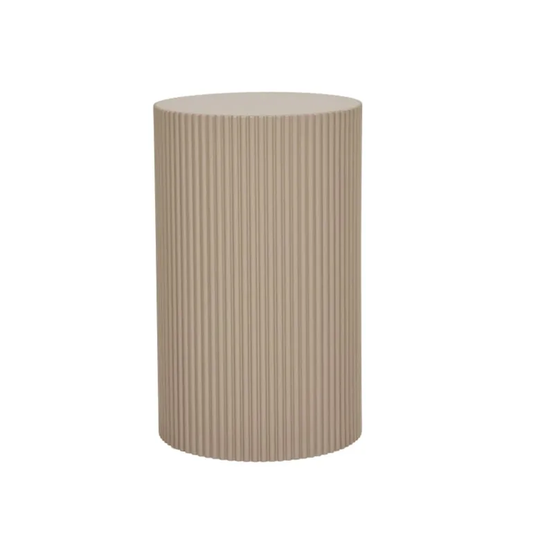 CREIN-Table d'appoint sable foncé ø30 cm